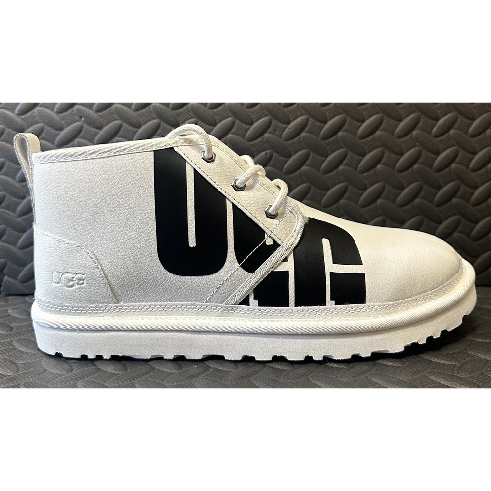 UGG Neumel Boots CHOPD 1129470 Pebbled White Chukka Authentic Men's Size 12